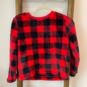 Buffalo Plaid Fleece Top